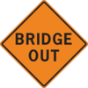 Bridge Out Sign Clip Art